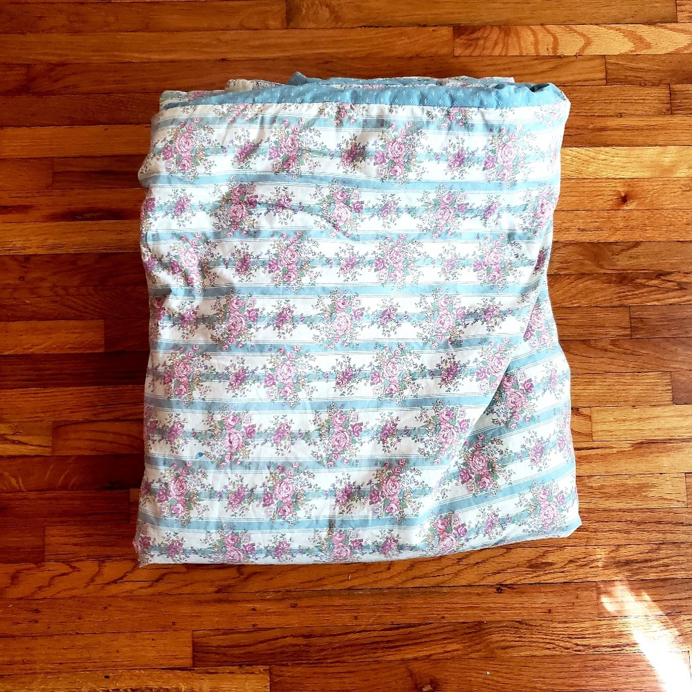 Vintage floral quilt